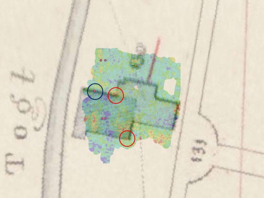 Radardata van de Sint Laurentiuskerk in Oudorp