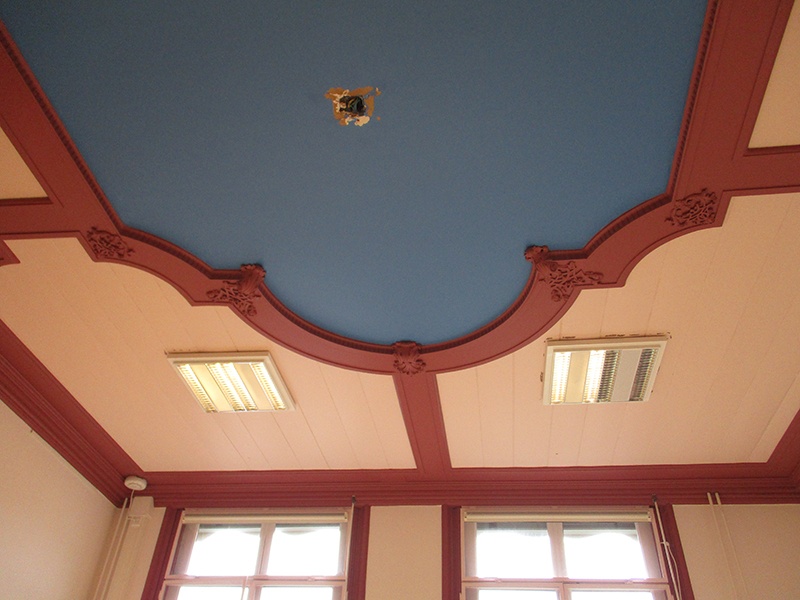 De alkoofkamer van Sijmon Schagen en Cornelia Kraft in het Stadhuis van Alkmaar in de Langestraat.