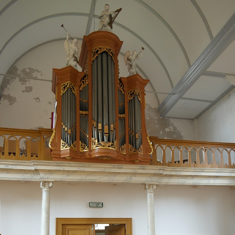 Orgel in de Noordeinder Vermaning (foto Jan Zwart).