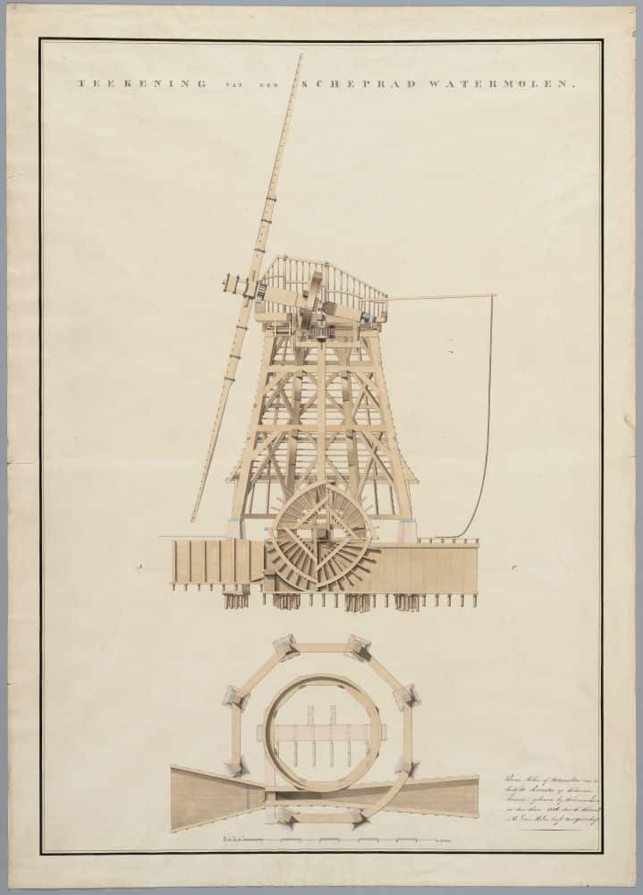 Opengewerkte molen