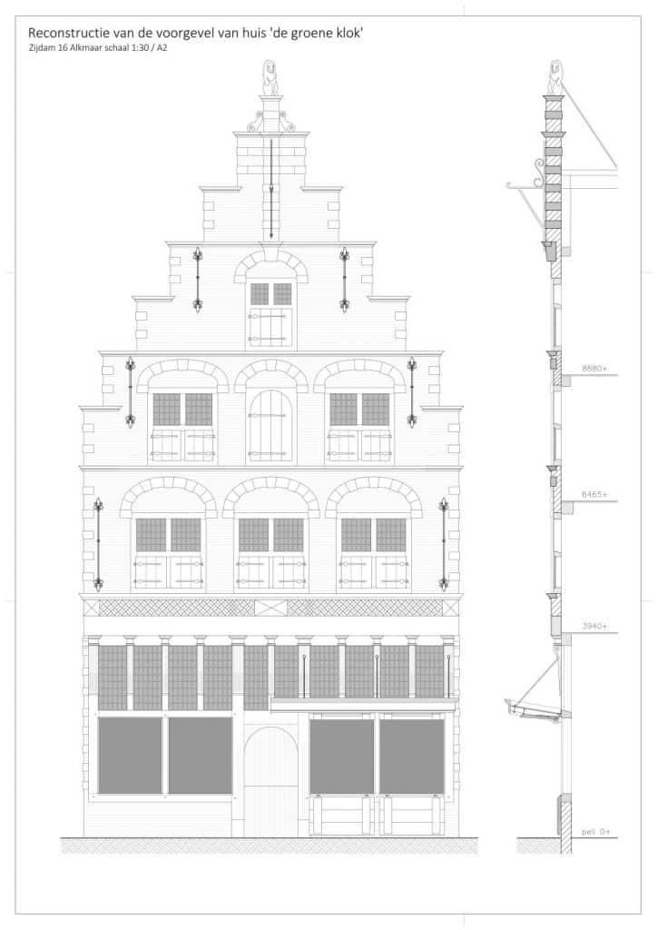 Een reconstructie van de gevel