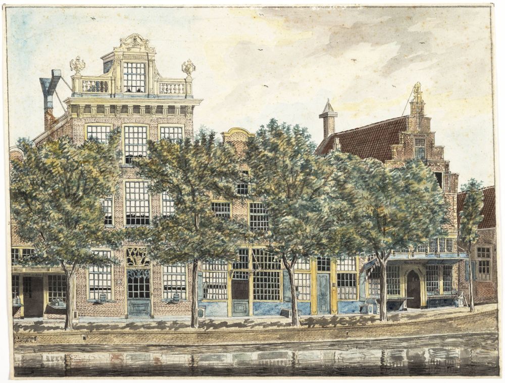 Zijdam 16 op een tekening van_J.A. Crescent 1806 (Regionaal Archief Alkmaar)