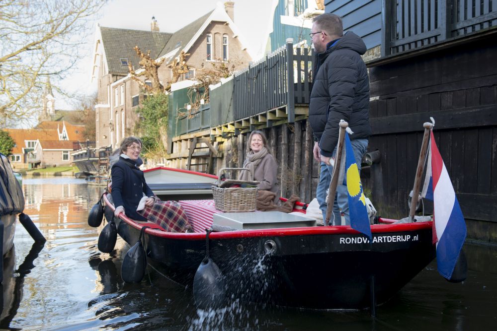 Varen in de Eilandspolder met burgemeester Anja Schouten