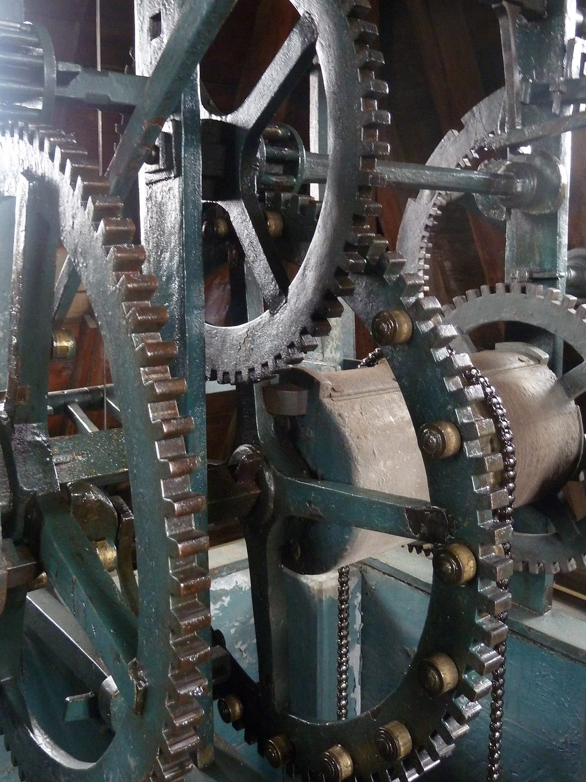 Tandwiel mechanisme van de Accijnstoren.