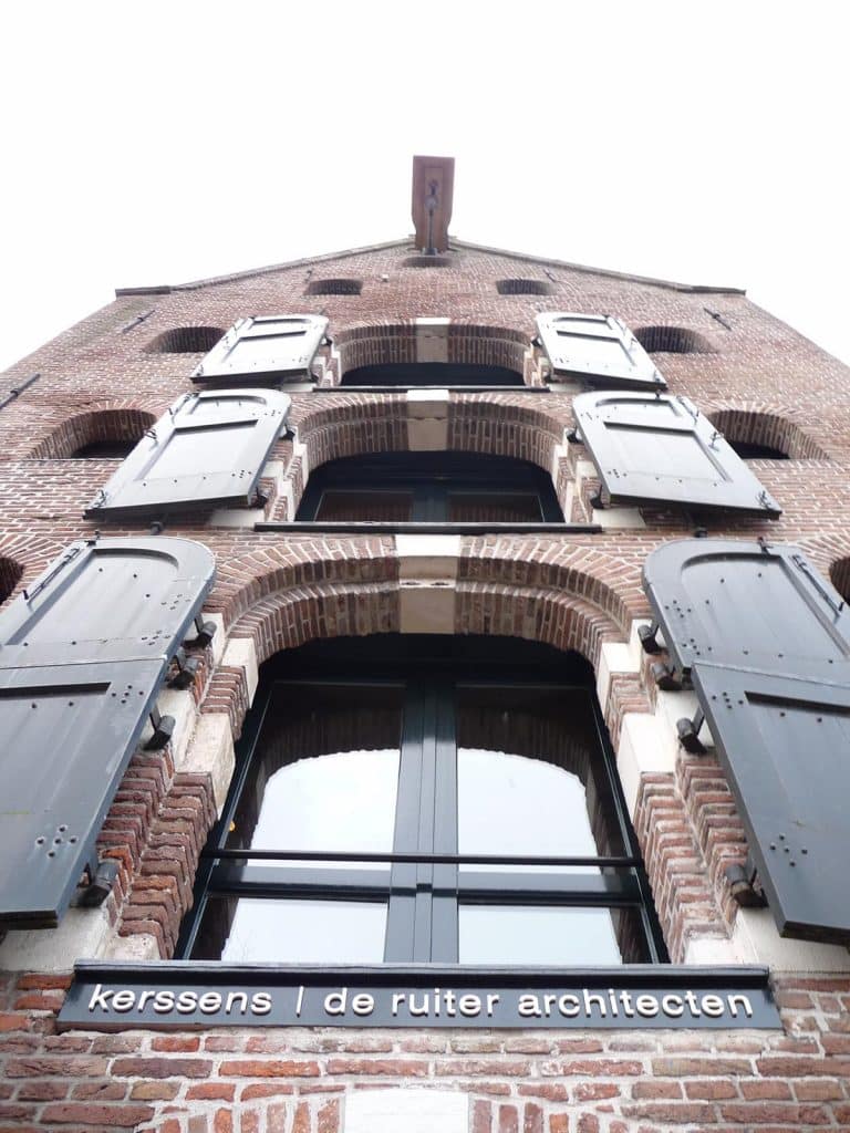 Exterieur detail van Pakhuis De Korenschoof kerssens | de ruiter Architecten.