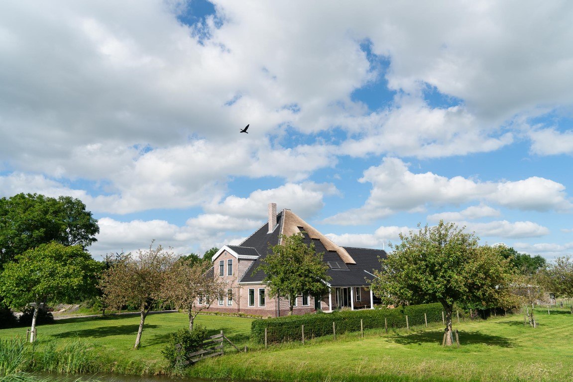 Landlust. Laanweg 2, nieuwbouwstolp na brand in 2019