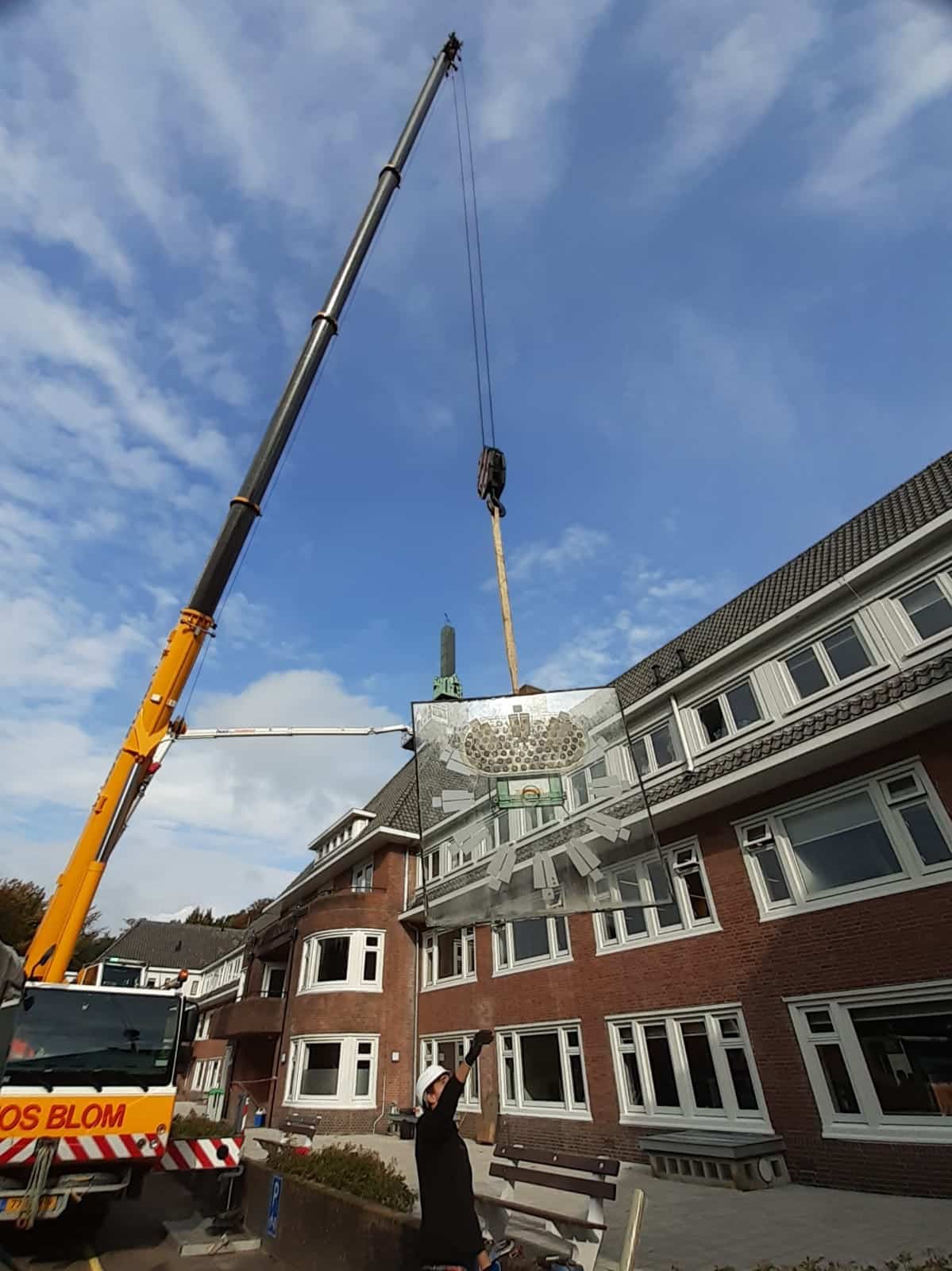 Glazen wijzerplaat bijna beneden