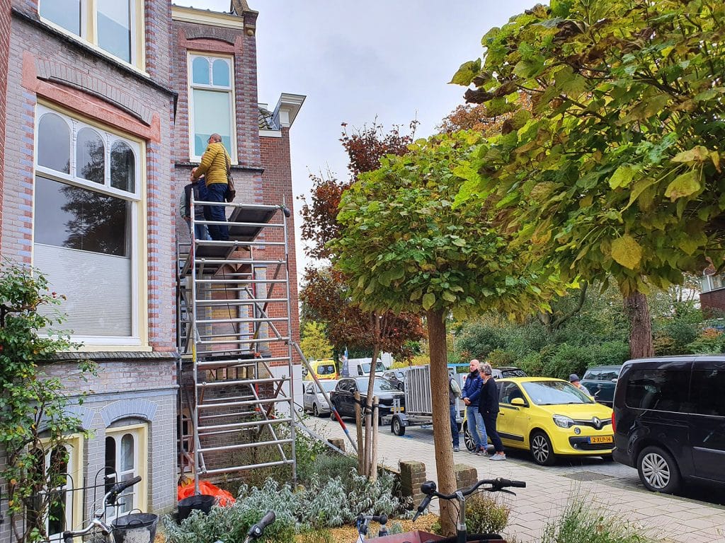 Metiusgracht 5 steiger voor het pand