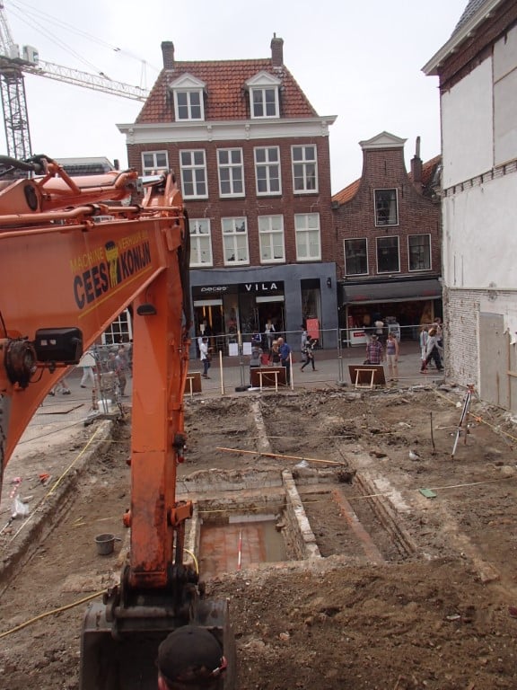 Een opgraving in de Langestraat