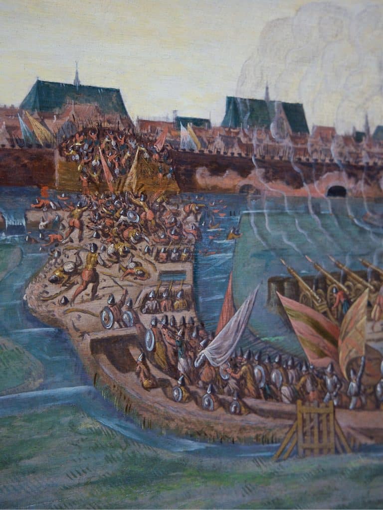 450 jaar Alkmaar Ontzet Detail schilderij