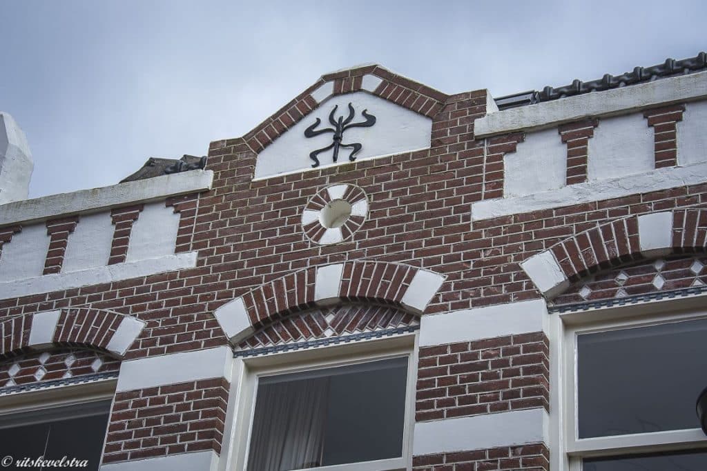 Gevelanker in Jugendstil aan de Hofdijkstraat (foto: Ritske Velstra)