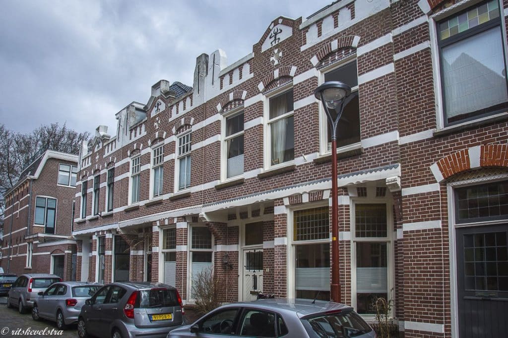 De rij huizen aan de Hofdijkstraat (foto: Ritske Velstra)