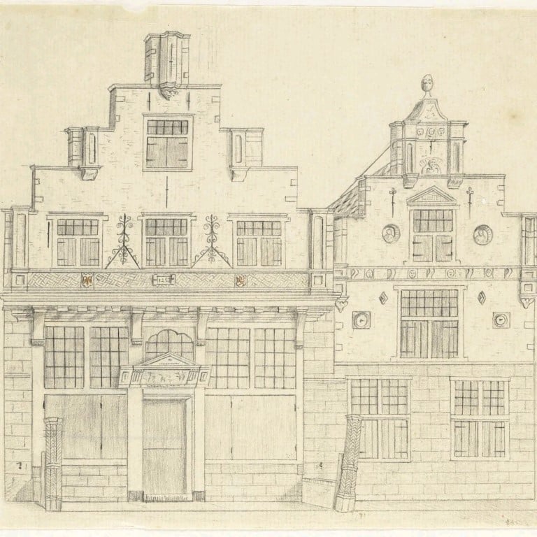 Tekening Koning Willemshuis: C.W. Bruinvis (1844) (Regionaal Archief Alkmaar)