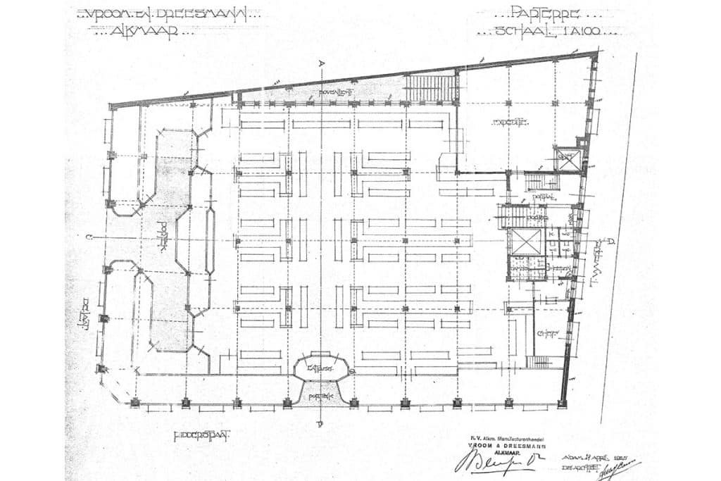 V & D bouwtekening 1925 bg