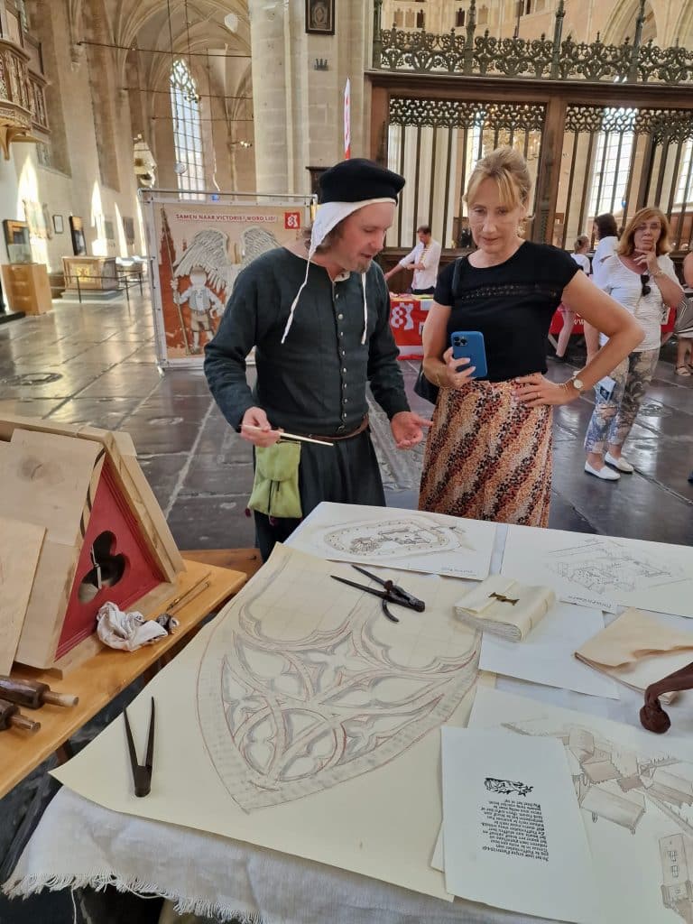 Simone van der Vlugt erfgoedmarkt Grote Sint Laurenskerk