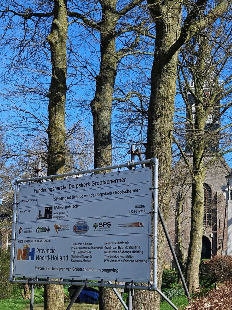 Funderingsherstel Dorpskerk van Grootschermer