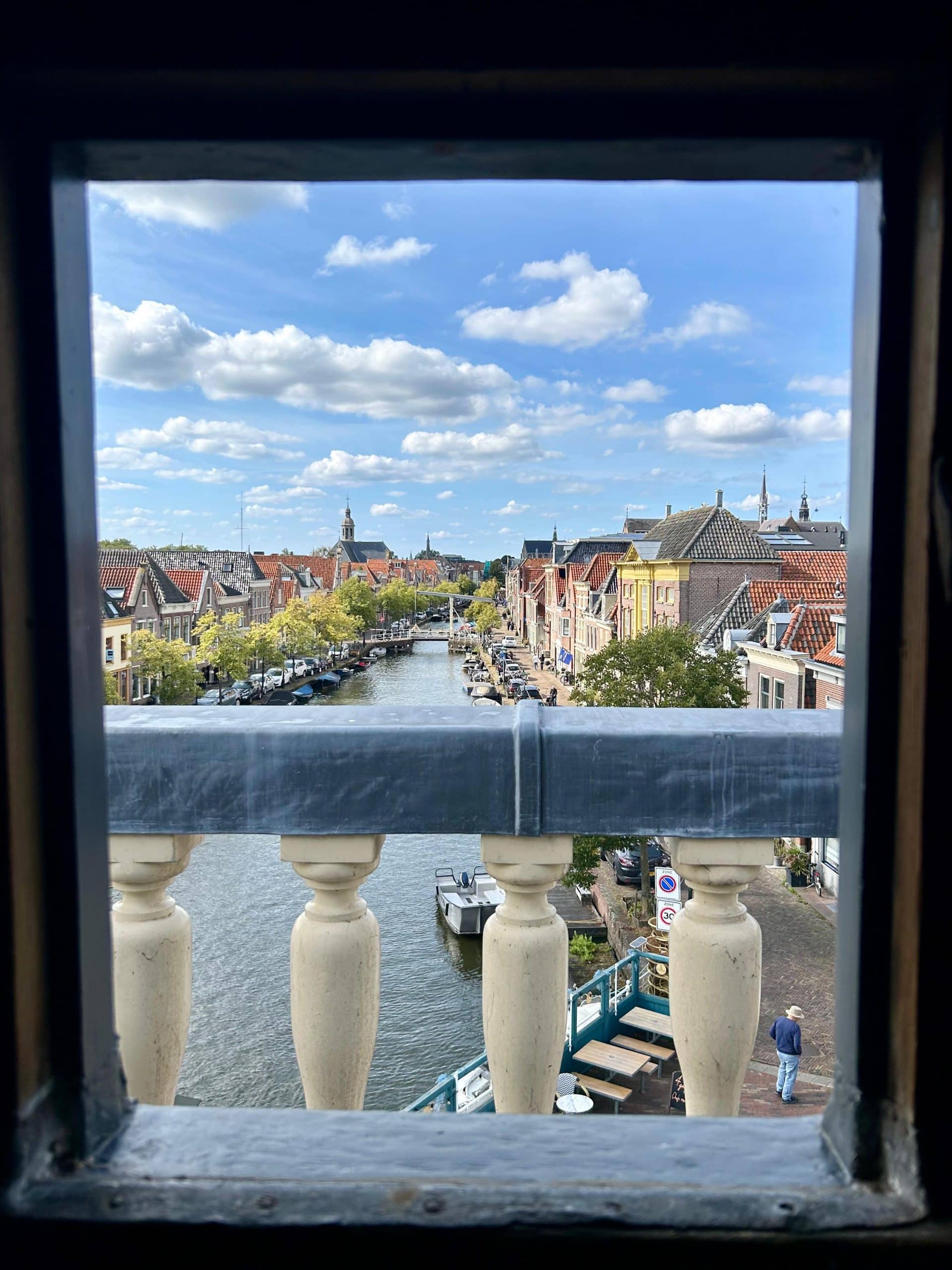 Uitzicht vanaf het balkon van de Accijnstoren op het Verdronkenoord.