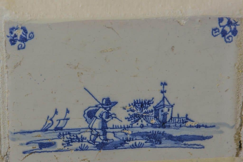 Tegeltje in het raadhuis van Grootschermer