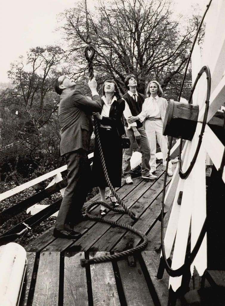 De Molen van Piet werd weer in gebruik gesteld. Foto J Elsinga 1995.