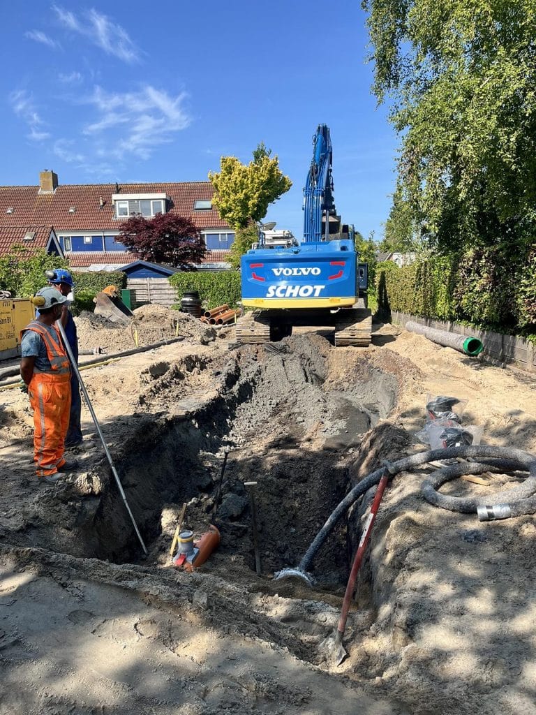 Archeologisch onderzoek tijdens rioolwerk in Markenbinnen.