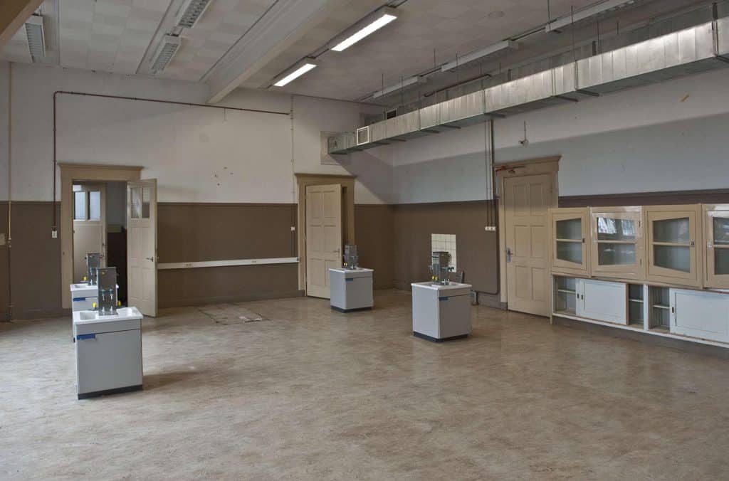 Lokaal 201. Voormalige Ambachtsschool Bergerweg 1. Circa 2010. Foto J Elsinga.