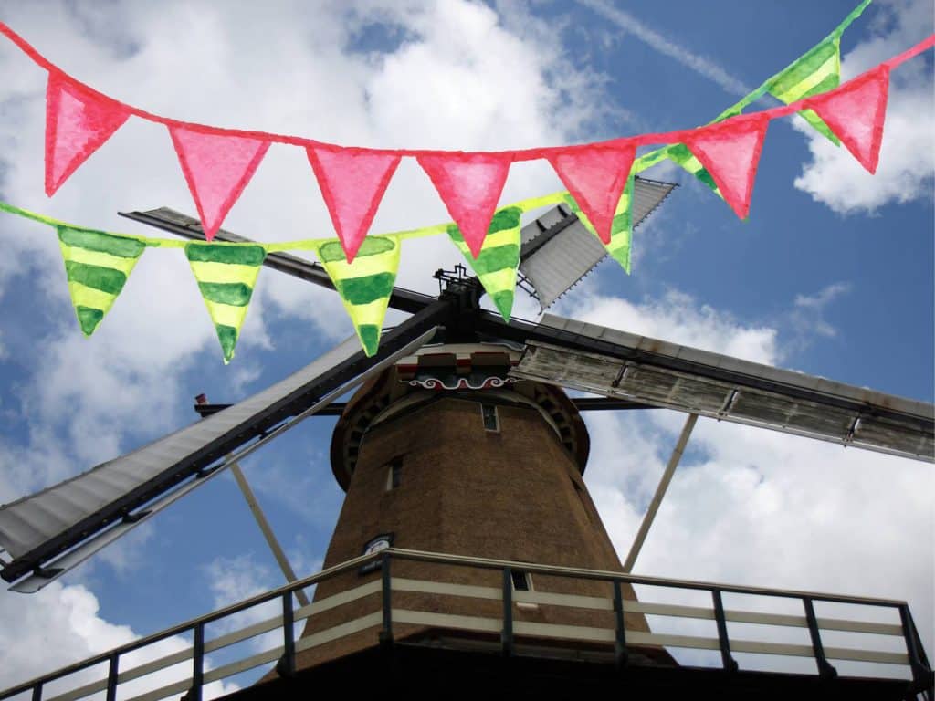 Molen ‘t Roode Hert feest vanwege 100-jarig bestaan.