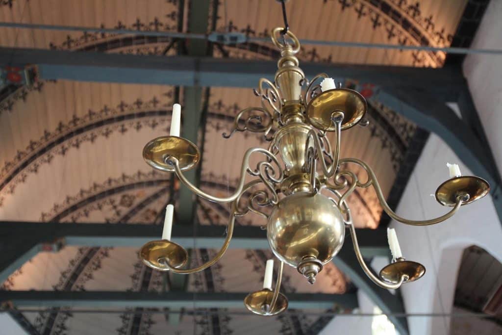 Interieurfoto met het gewelf in de Grote Kerk van Schermerhorn 2014. Foto M. Alphenaar.