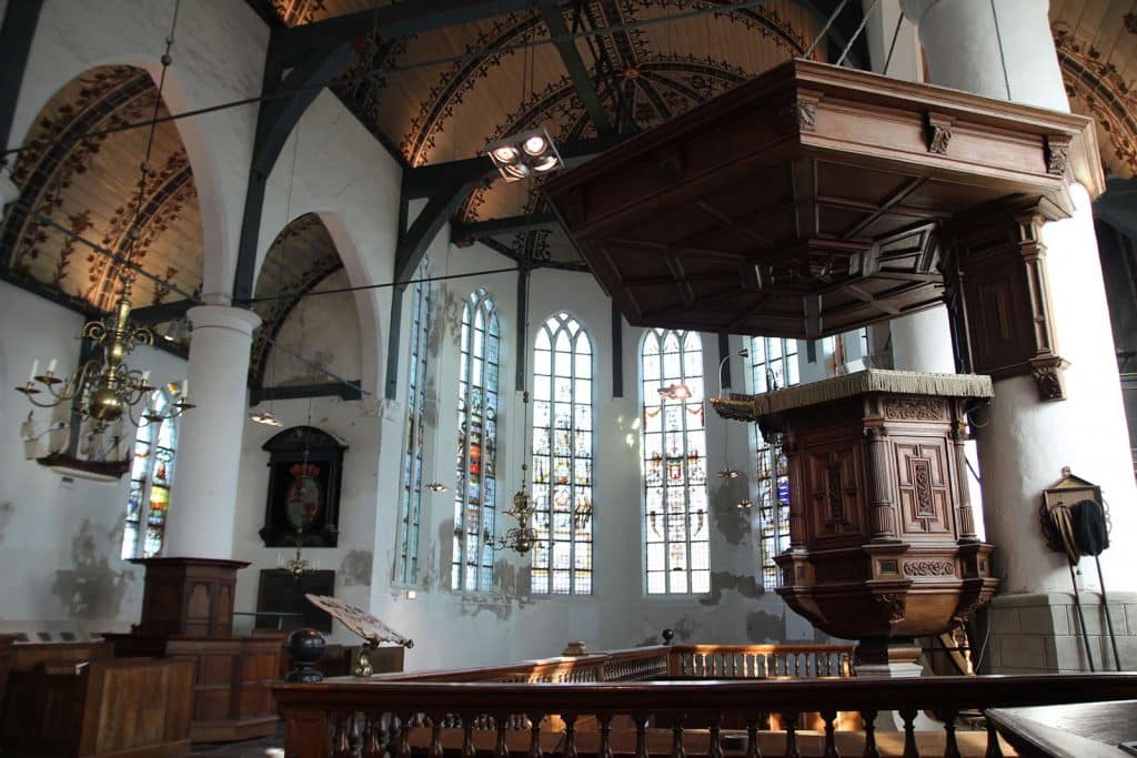 Interieurfoto van de Grote Kerk van Schermerhorn 2014. Foto M. Alphenaar.