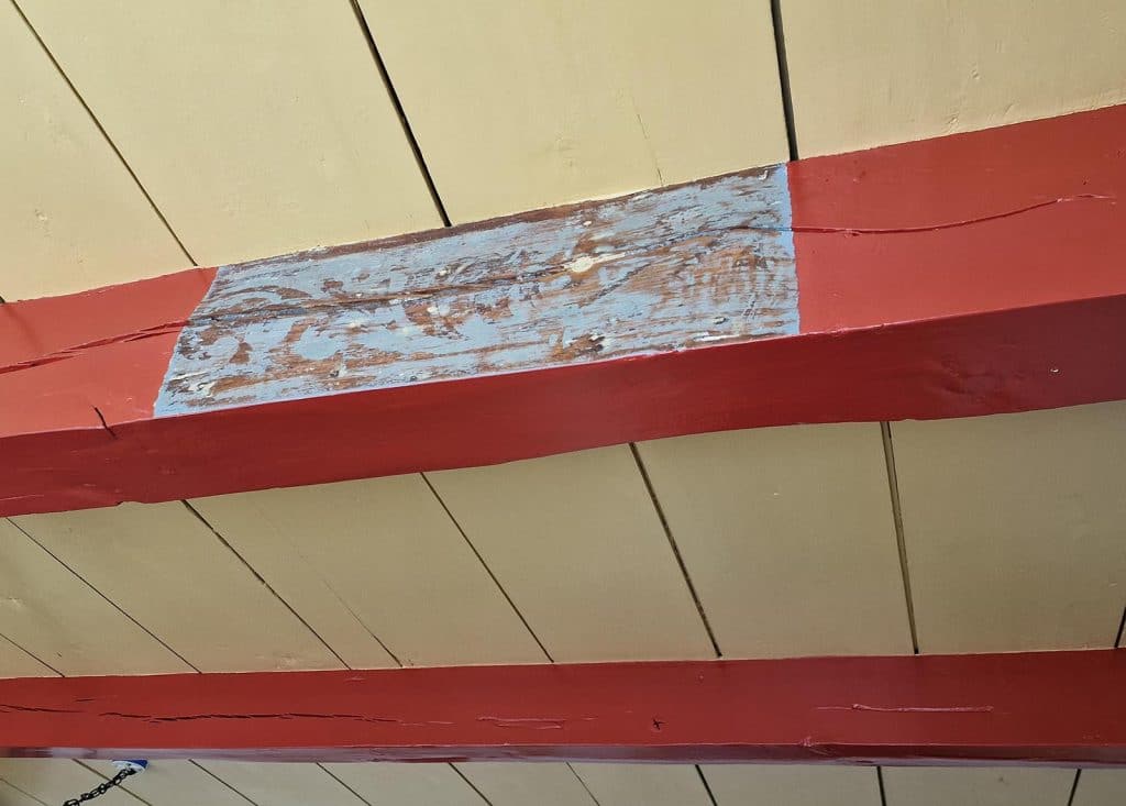 Balkenplafond in de Koningsweg 78 Alkmaar