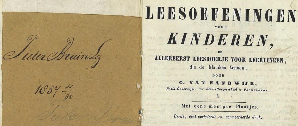 Blog Regionaal Archief Alkmaar Schoolboekje Pieter Bruin