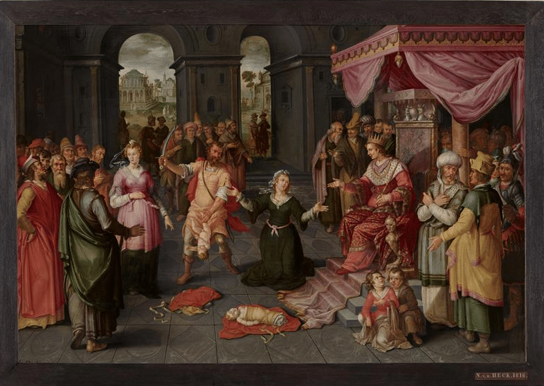 Claes Jacobsz van der Heck - Het oordeel van Salomo - Stedelijk Museum Alkmaar