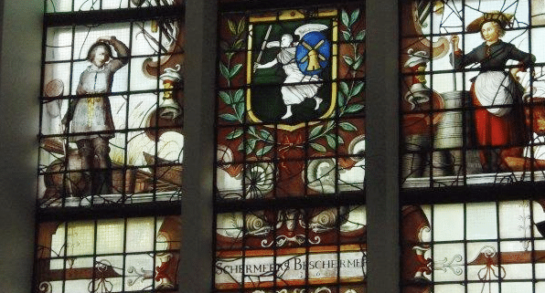Glas-in-loodraam van de Schermeer 1635
