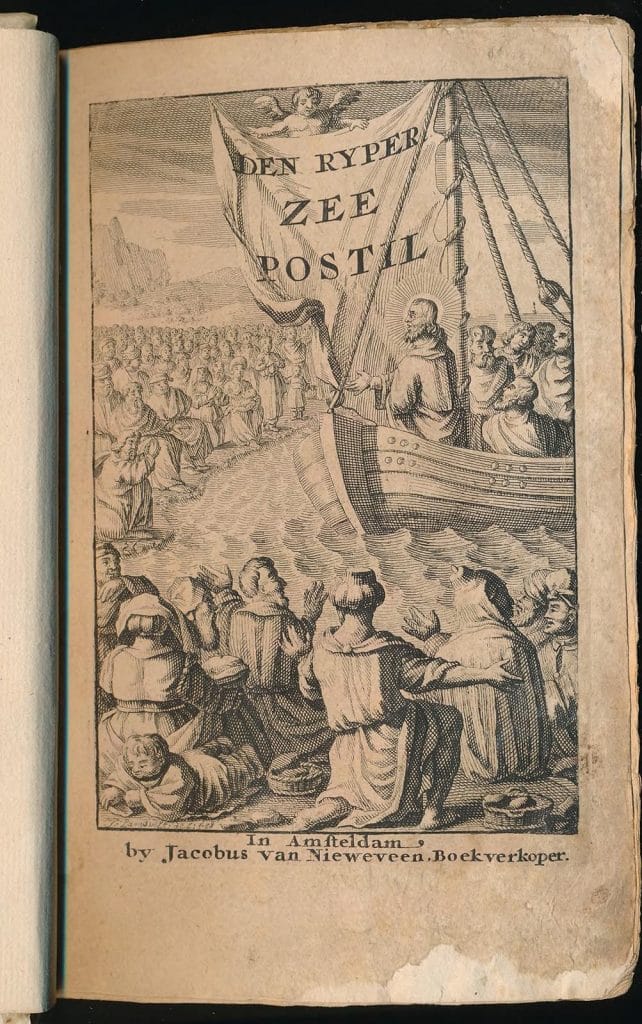Pagina uir de Ryper Zee-Postil met afbeelding