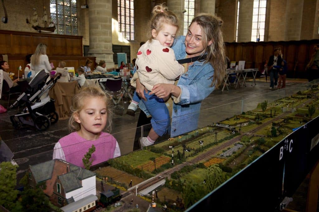 Modeltreinbaan in Grote Kerk Alkmaar