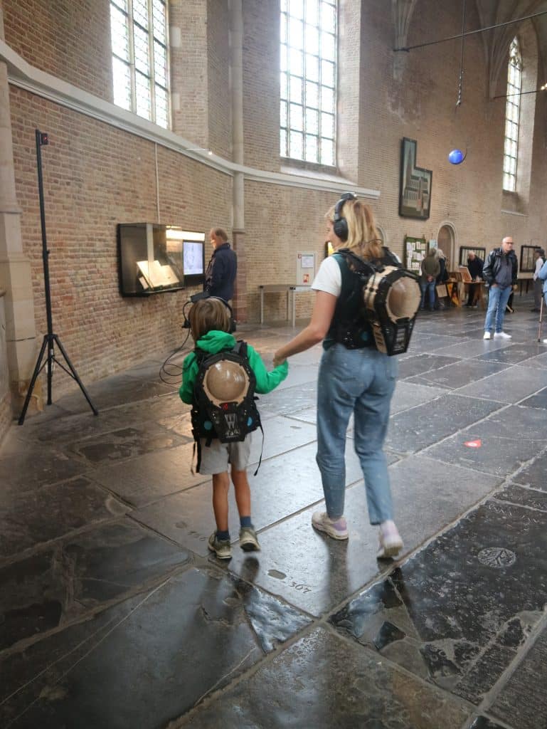 Unfolded spaces in Grote Kerk Alkmaar