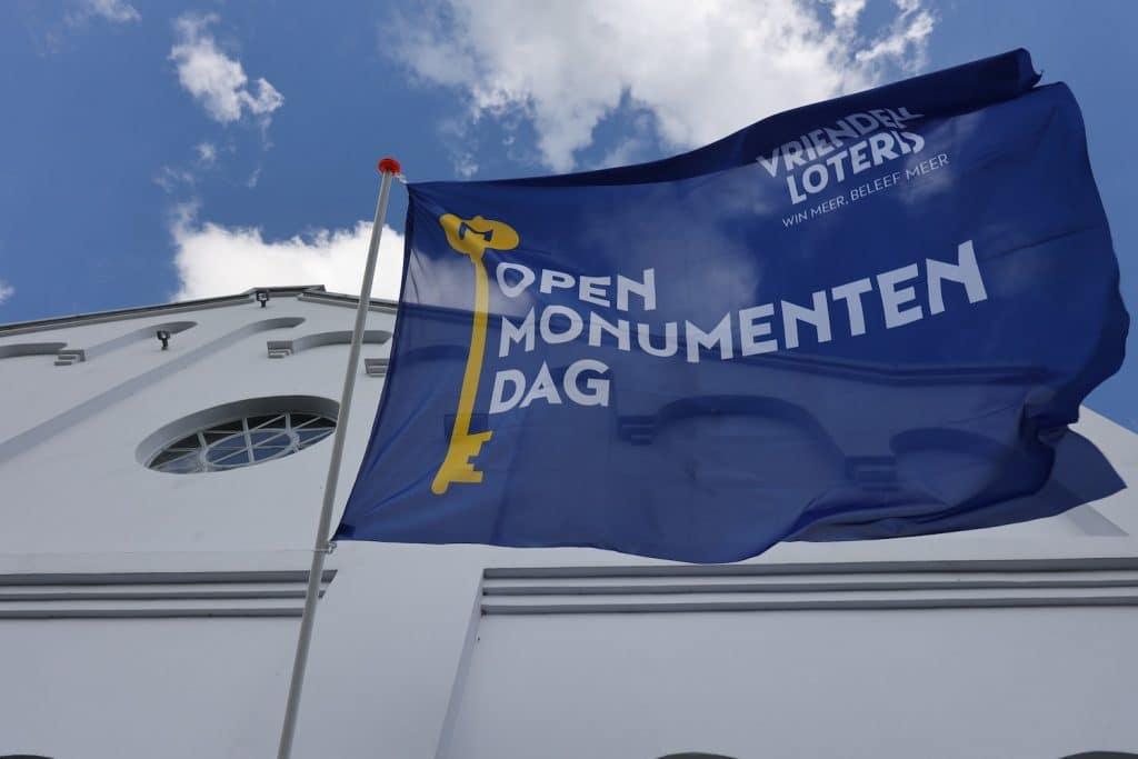 Vlag bij het voormalige gemaal Eilandspolder