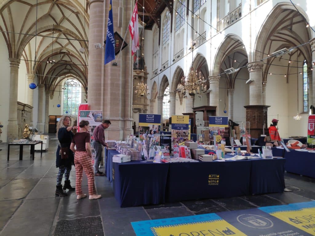 Voorbereidingen in Grote Kerk Alkmaar