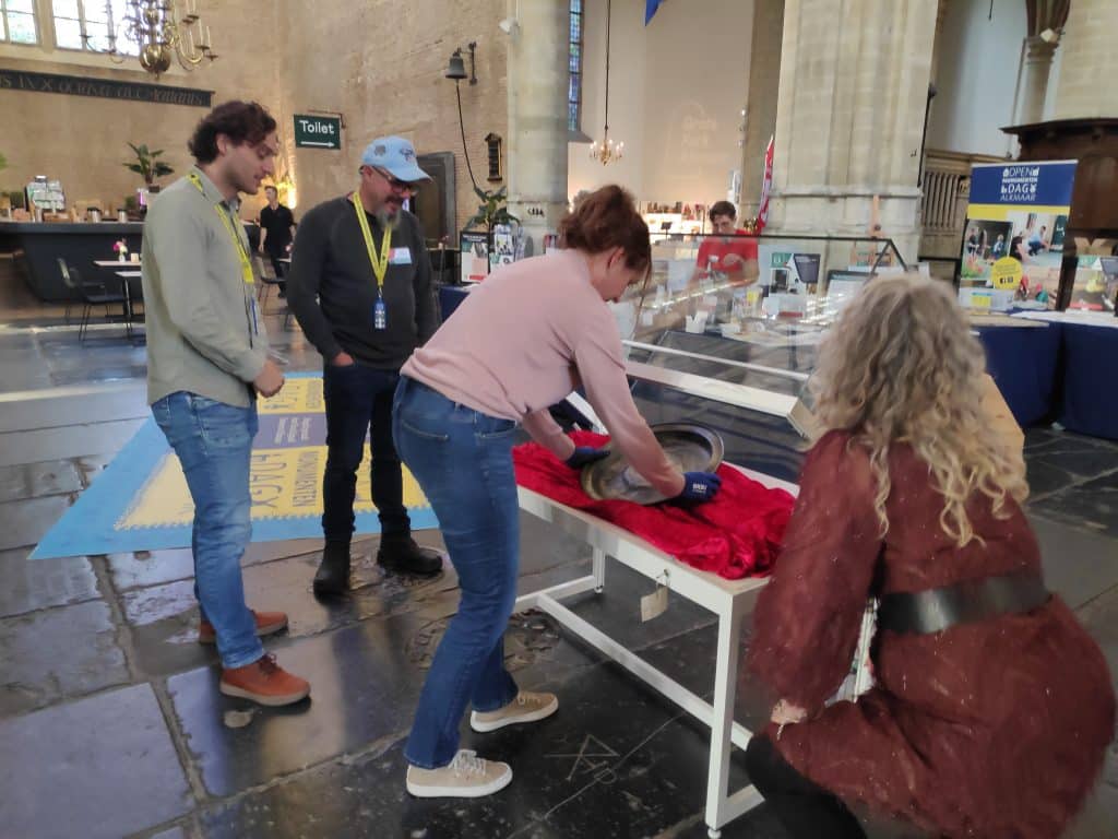 Voorbereidingen in Grote Kerk Alkmaar