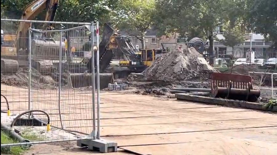 Onderzoeksterrein verandert in bouwterrein