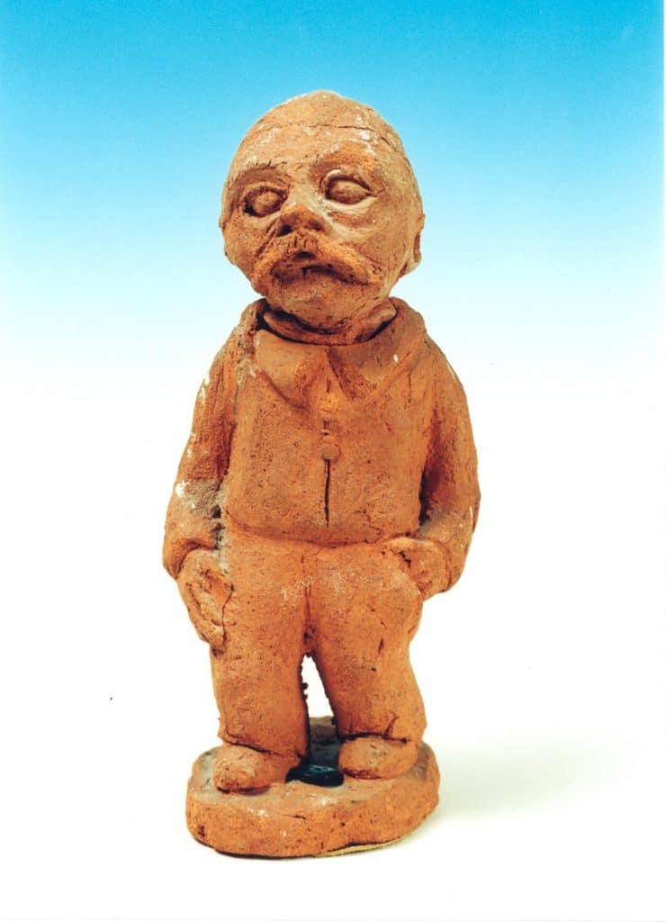 Beeldje door Simon Min uit de collectie van F.J. Kalksma te Alkmaar.