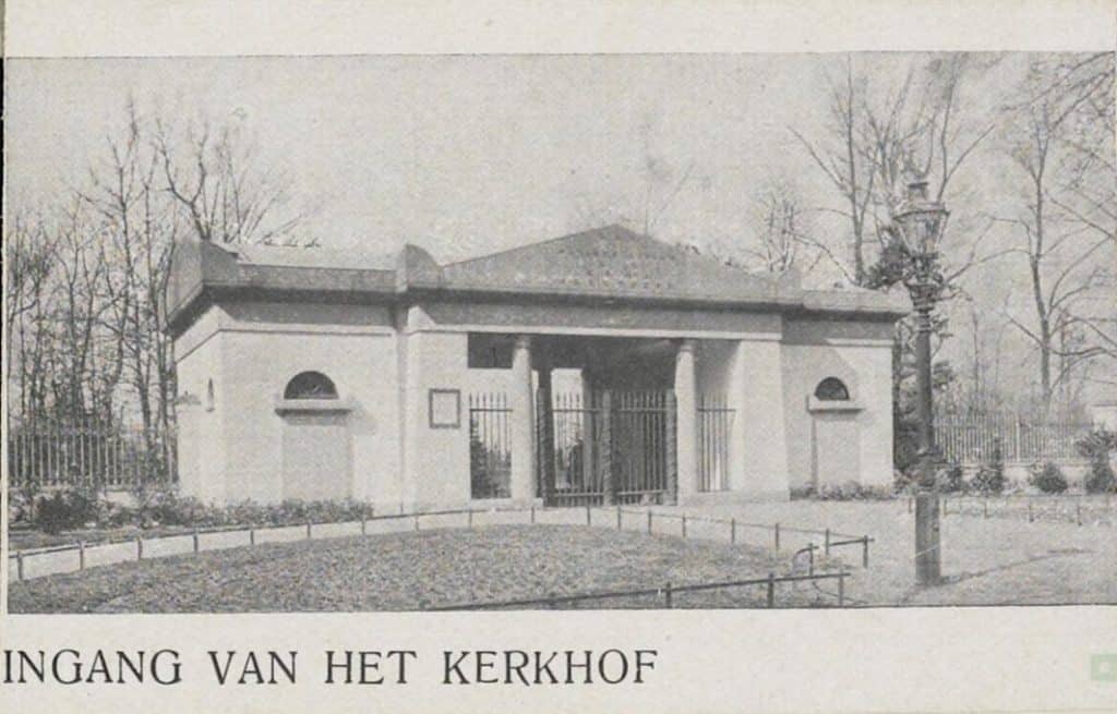 Knipsel uit 1917 van de Algemene Begraafplaats in de Westerhout