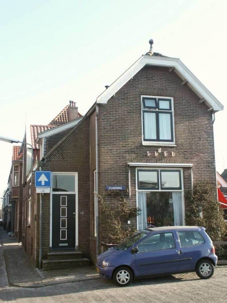 De andere Brugwachterswoning aan Eilandswal 39. Foto Joop Elsinga.