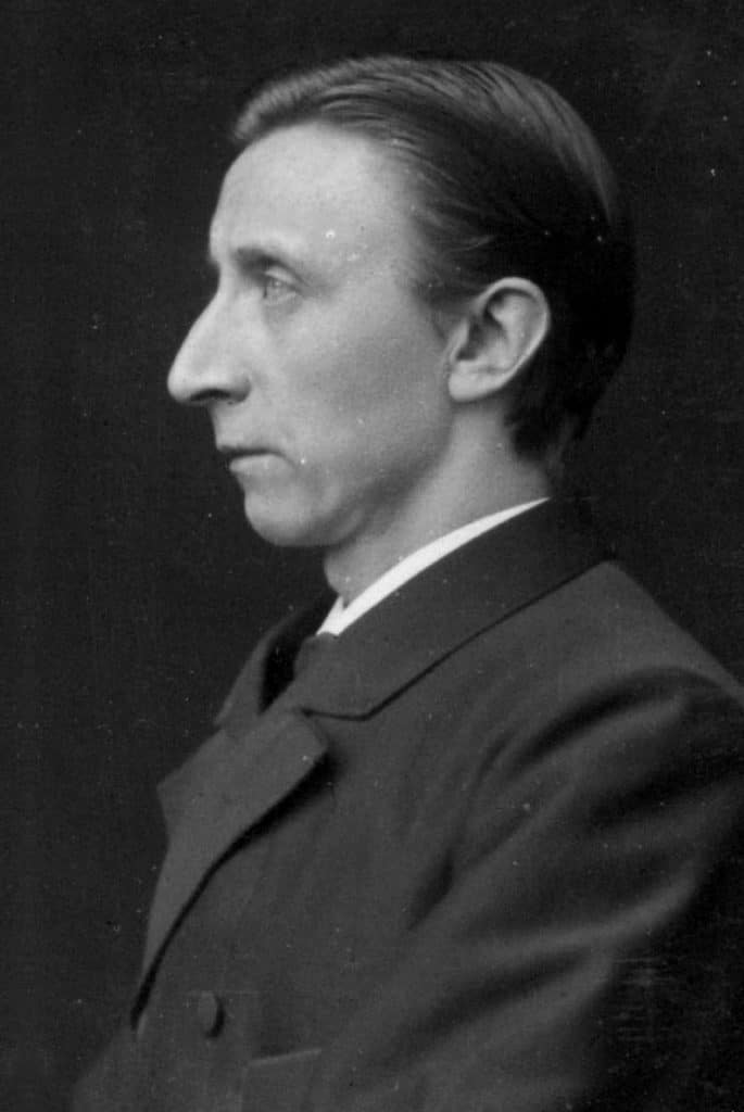 Portret van architect Evert Margrij (1841–1891) door Ed Radermacher.