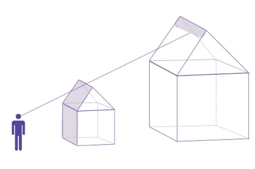 Schetsen uit het ontwerp van Lara, student Bouwkunde. Zij analyseert De Groene Zwaan in De Rijp.