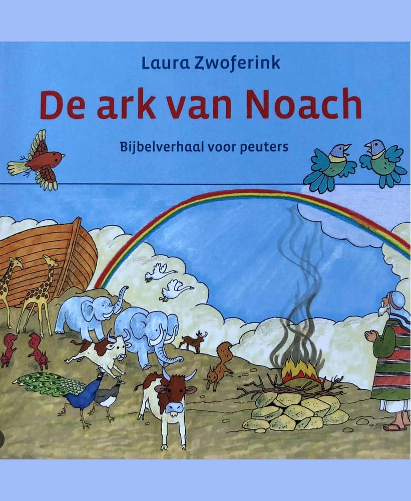 een voorleesboekje uit 2014 over de ark van Noach met veel herkenbare elementen.