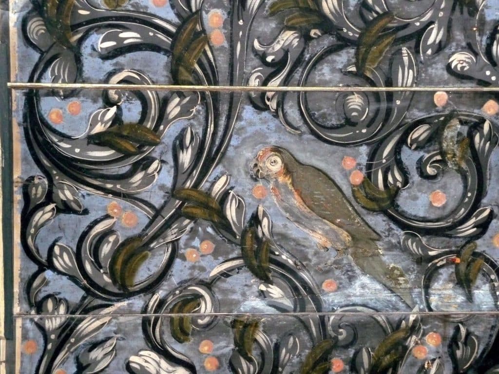 Detail van de plafondschildering in het Hofje van Bijlevelt. Foto F. Franck circa 2010.