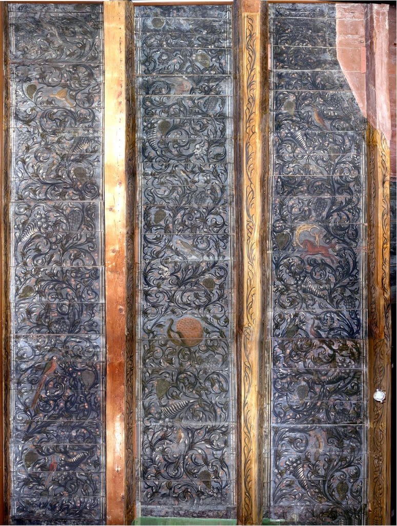 Plafondschildering compleet in het hofje van Bijlevelt. Foto F. Franck circa 2010.