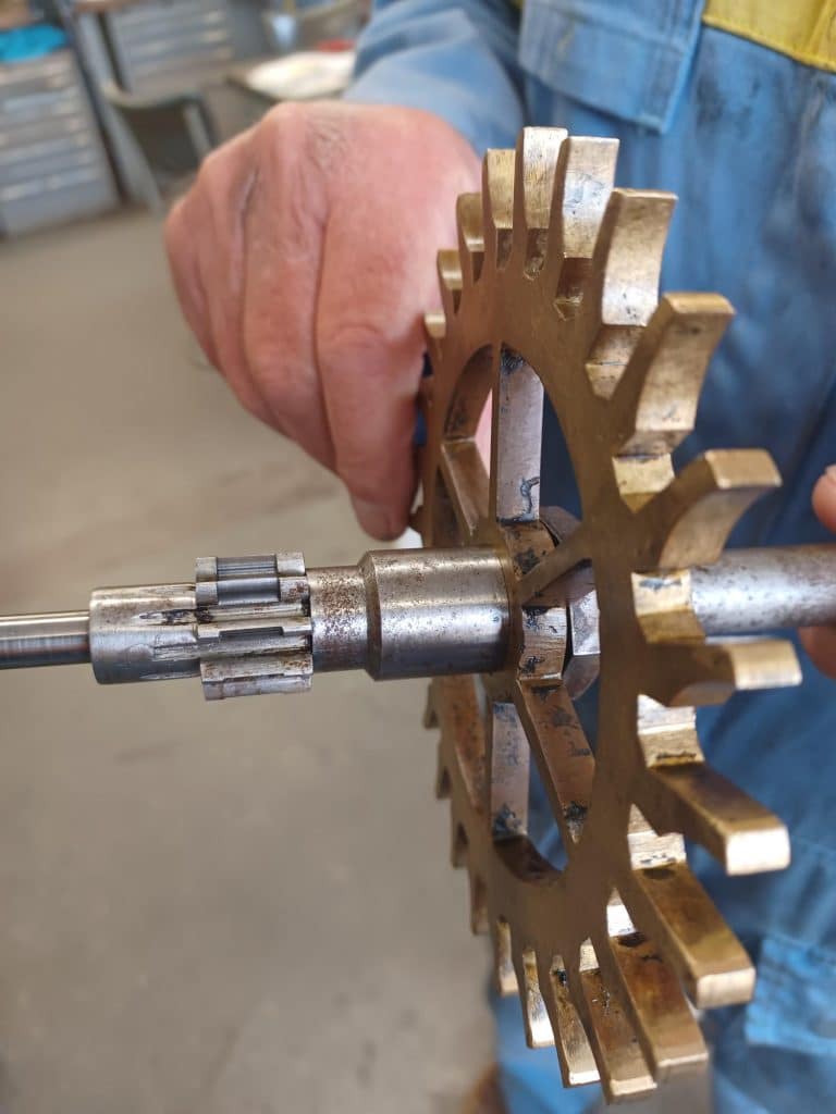 Radar van het torenuurwerk van de Dorpskerk in Oterleek.