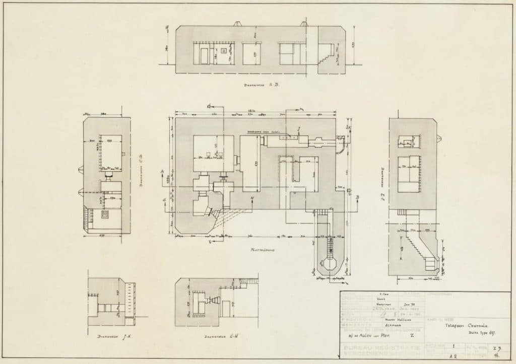 Plattegrond van Bunker R617.