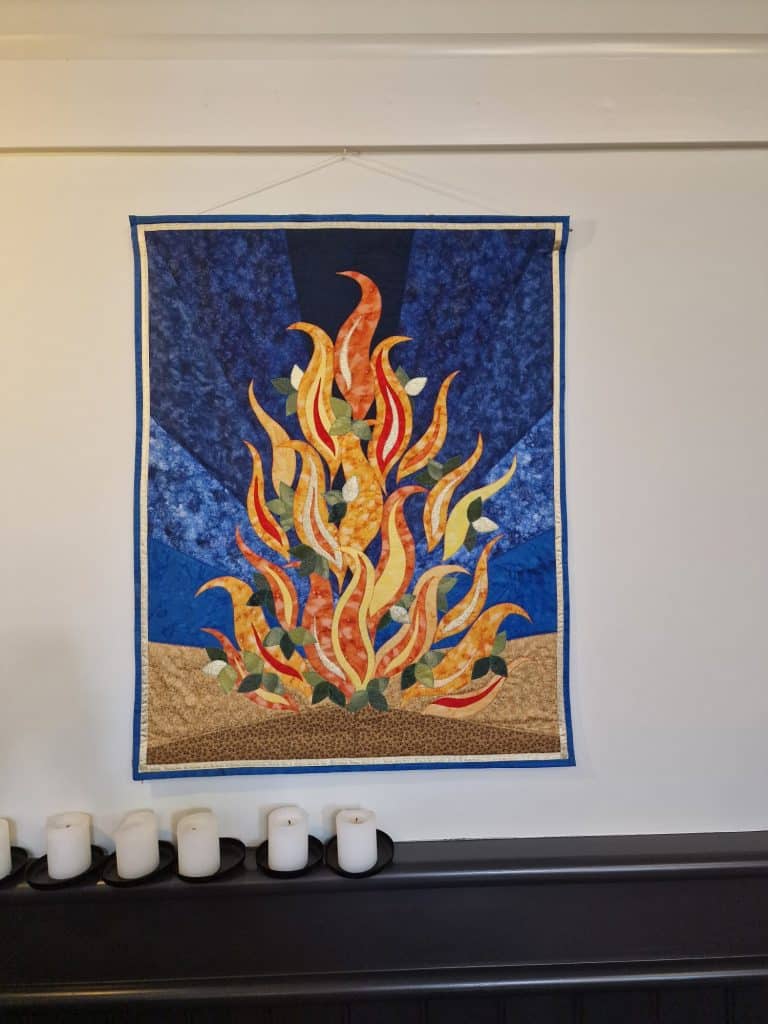 Wandkleed in de Alkmaarse Synagoge Beet David